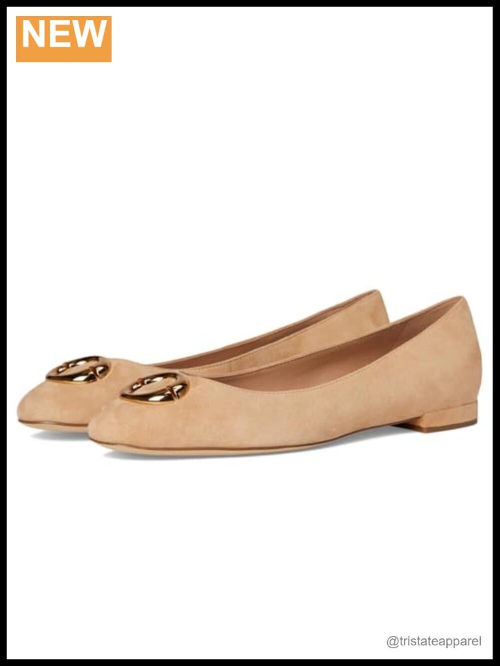 Cole Haan Skylar Ballet Flat Suede Leather Comfort Slip-On Casual Shoe